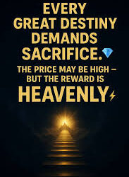 The price of destiny: Sacrifice, perseverance, purpose